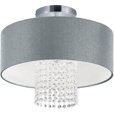 LED Plafondlamp Rond Mat Zilver Aluminium - E14 Fitting - Moderne Verlichting