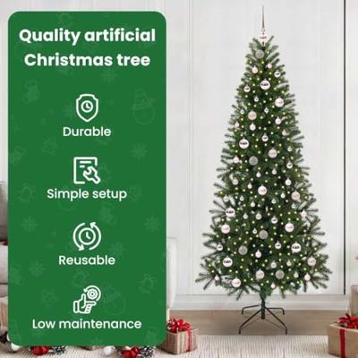 VidaXL Kunstkerstboom met 300 led met standaard groen 210 cm pe en pvc VidaXL Kunstkerstboom met 300 led met standaard groen 210 cm pe en pvc