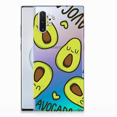 Samsung Galaxy Note 10 Plus Telefoonhoesje met Naam Avocado Singing Samsung Galaxy Note 10 Plus Telefoonhoesje met Naam Avocado Singing
