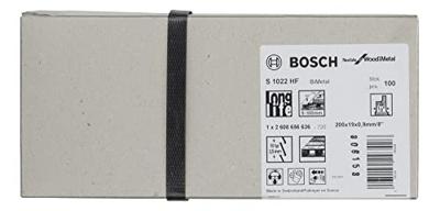 Bosch Professional S1022HF Reciprozaagblad 200mm Flexible for Wood and Metal VE=100 - 2608656636