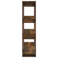 Boekenkast/kamerscherm 100x30x123,5 cm gerookt eikenkleurig - thumbnail