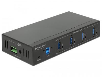 Delock 63309 63309 USB-hub 4 poorten USB-A USB 3.1 Gen1 5 GBit/s Zwart Delock 63309 63309 USB-hub 4 poorten USB-A USB 3.1 Gen1 5 GBit/s Zwart