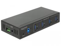 Delock 63309 63309 USB-hub 4 poorten USB-A USB 3.1 Gen1 5 GBit/s Zwart - thumbnail