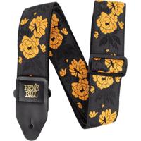 Ernie Ball Classic Jacquard Strap 5358 Tangerine Rose gitaarband - thumbnail