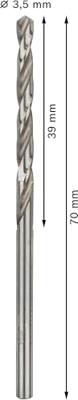 HSS BOOR 3.5 10ST. 2608595058 HSS BOOR 3.5 10ST. 2608595058