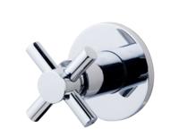 Wiesbaden Cross inbouw stopkraan 1/2'' chroom - thumbnail