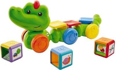 Mattel Fisher price silly safari krokodil met speelkubussen