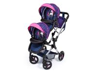 Poppenwagen Reig Blauw Tweeling - thumbnail