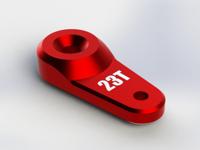 Servo Horn Metal 23T Aluminum Red (AR340104) - thumbnail