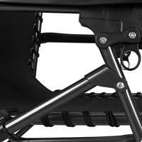 Tuinstoel - Ligstoel Zwart Opvouwbaar - thumbnail