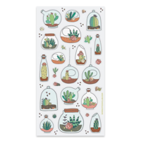Stickii Stickervel - Succulents in Bottles - thumbnail