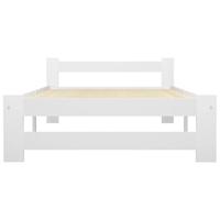Bedframe massief grenenhout wit 100x200 cm - thumbnail