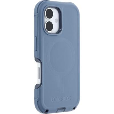 Otterbox Defender Backcover Apple iPhone 16 Blauw MagSafe compatible, Stootbestendig Otterbox Defender Backcover Apple iPhone 16 Blauw MagSafe compatible, Stootbestendig