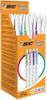 Bic balpen Cristal Up, doos met 20 stuks in geassorteerde fun kleuren - thumbnail