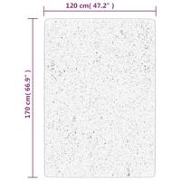 VidaXL Vloerkleed istan hoogpolig glanzend 120x170 cm antracietkleurig - thumbnail