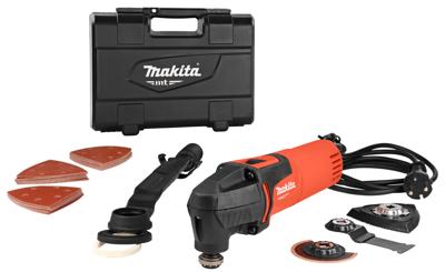 Makita M9800KX4 multimachine 200 Watt Oscillerende Multi-cutter + Toebehorense - M9800KX4