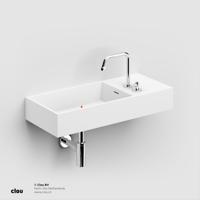 Wastafel Clou Wash Me 75x32x12 cm Solid Surface (Rechts) - thumbnail