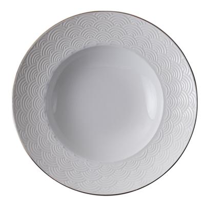 Porseleinen Diep Bord Golven - Tokyo Design Studio Nippon White - 13cm 50ml Porseleinen Diep Bord Golven - Tokyo Design Studio Nippon White - 13cm 50ml