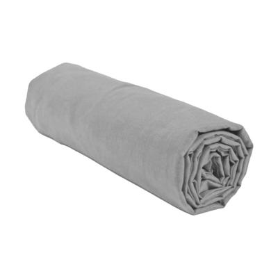 Hoeslaken - HOME LINGE PASSION - HP71769 - 160 x 200 cm + muts 30 cm - Microvezel - 82 g - Lichtgrijs