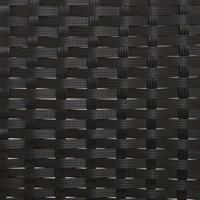Tuinbank 2-zits met kussens poly rattan zwart - thumbnail