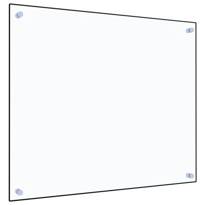 VidaXL Spatscherm keuken 70x60 cm gehard glas transparant