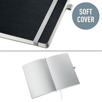 Leitz 44871094 Notitieboek Gelinieerd Satijn-zwart Aantal paginas: 80 DIN A5