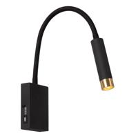 Lucide ALEC - Wandspot / Wandlamp - LED 3 StepDim - G9 - 1x3W 2700K - Inclusief omwisselbare ringen - Zwart - thumbnail