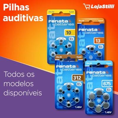 Renata Knoopcel ZA13 1.4 V 6 stuk(s) 305 mAh Zink-lucht Hearing Aid PR48