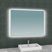 Wiesbaden Soul spiegel rechthoek met LED, dimbaar en spiegelverwarming 100 x 80 cm - thumbnail