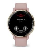Garmin Venu 3S 3,05 cm (1.2") AMOLED 41 mm Digitaal 390 x 390 Pixels Touchscreen Goud, Roze Wifi GPS - thumbnail