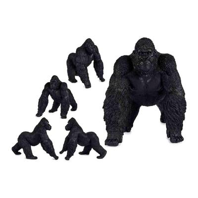 Decoratieve figuren Gift Decor Zwart Gorilla 30 x 36 x 45 cm