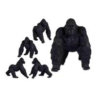 Decoratieve figuren Gift Decor Zwart Gorilla 30 x 36 x 45 cm - thumbnail