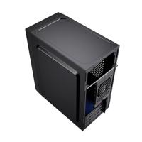 Gembird Minitower computerbehuizing Fornax K300, Micro-ATX, 2x USB 3.0 + 2x USB 2.0, zwart - thumbnail