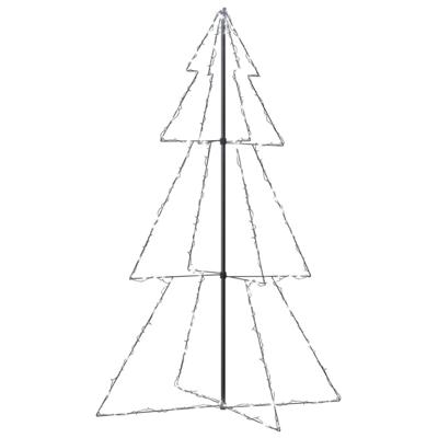 VidaXL Kegelkerstboom 240 led&apos;s binnen en buiten 118x150 cm