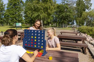 Tactic Giga 4 in een rij houten spel xl