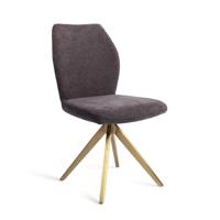 Jesper Home Eetkamerstoel 'Ikata' Turn Gold, kleur Almost Black - thumbnail