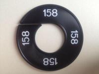 Maatring zwart/wit 158 - thumbnail