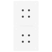 Salontafelpoten 2 st X-vormig 38x(42-43) cm staal wit - thumbnail