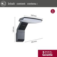 Paulmann Zerena 94826 LED-buitenlamp (wand) LED LED vast ingebouwd 10 W Antraciet - thumbnail