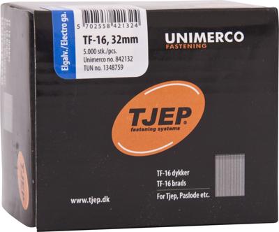 Brad 16G 1.6mm l= 32mm recht verz. (5000)