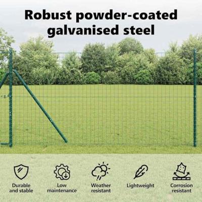 VidaXL Afrasteringspaal 13 pcs groen staal