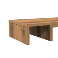 Monitorstandaard verstelbaar 60x24x10,5cm hout artisanaal eiken - thumbnail