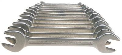 Promat/Tecwerk Set dubbele steeksleutels | 10-delig SW6-27 mm | chroom-vanadiumstaal verchroomd - 4000823203