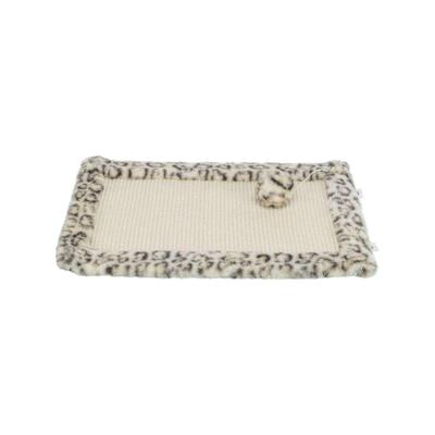 Krabpaal voor Katten Trixie Leo Crème Polyester Sisal EVA 55 x 35 cm Tapijt