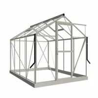 Tuinkas Mary II wit 3 mm veiligheidsglas Royal Well - Royal well - thumbnail