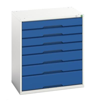 Bott Verso Schuifladenkast | 800x550x900mm | 7 Laden | RAL 5010 - 16925129.11