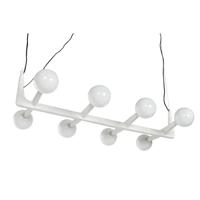 Plafondlamp Home ESPRIT Wit Metaal Kristal 110 x 45 x 23 cm - thumbnail