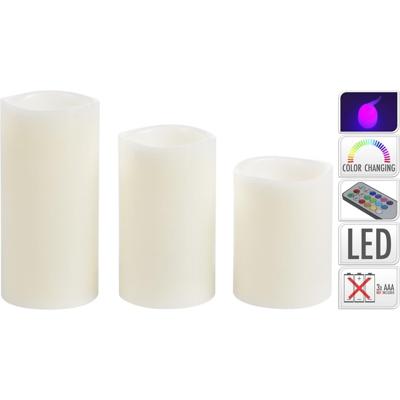Kaars LED set a 3 stuks