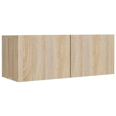 8-delige Tv-meubelset bewerkt hout sonoma eikenkleurig