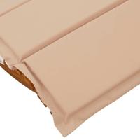 Ligbed schommelend met kussen massief acaciahout - thumbnail